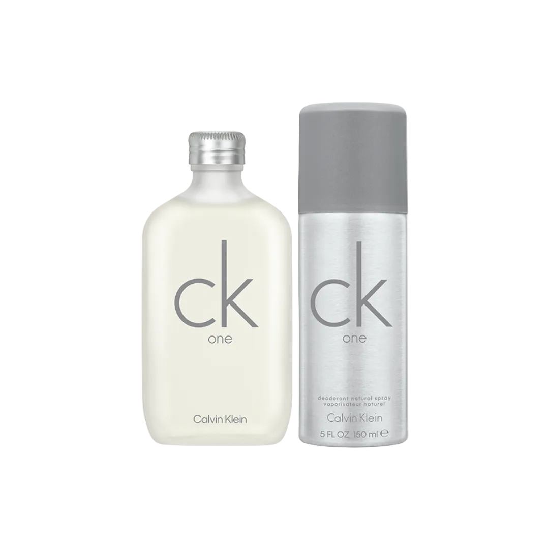 CK One Gift Set 100ml EDT + 150ml Deodorant Spray