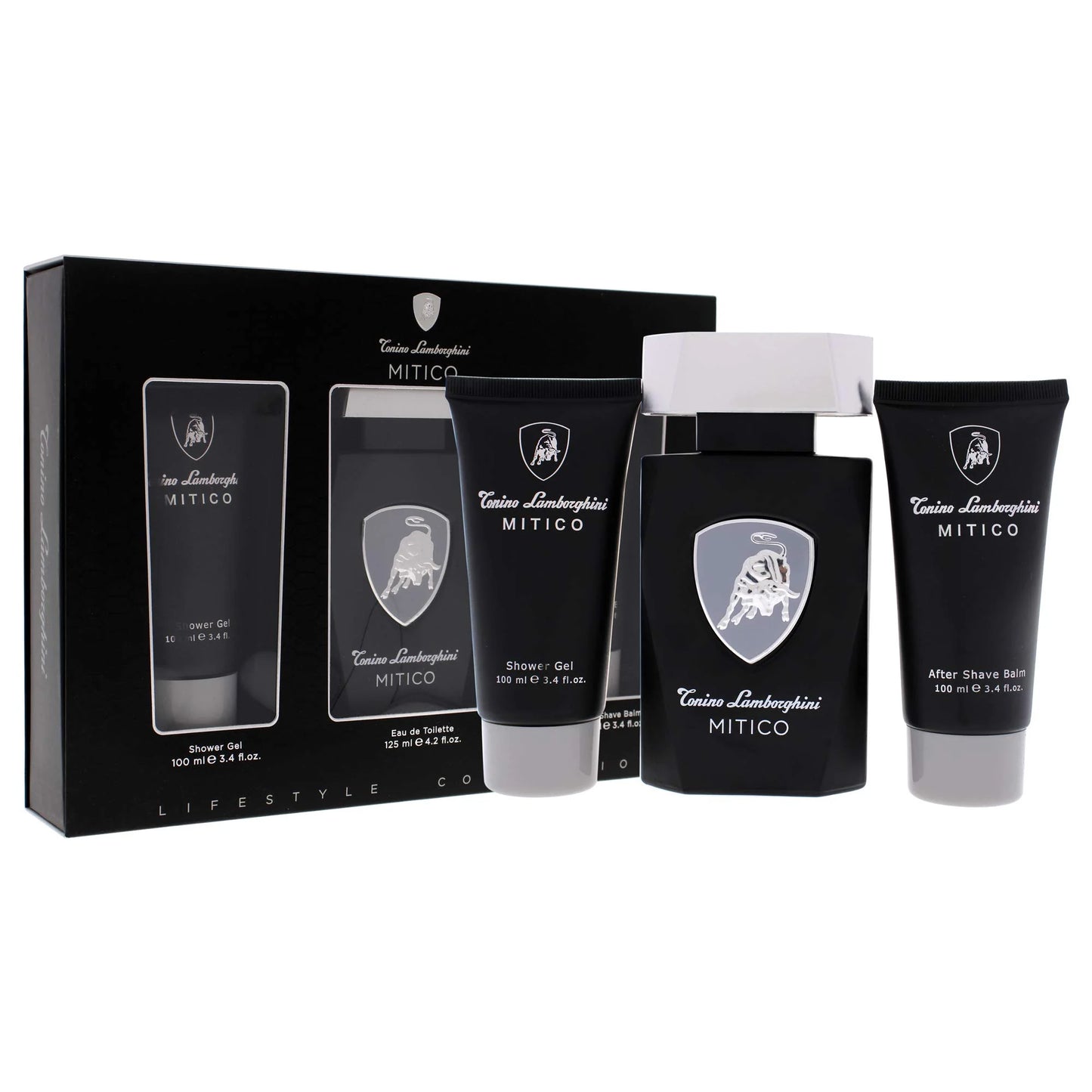 Mitico Gift Set 125ml EDT + 100ml Shower Gel + 100ml Aftershave Balm