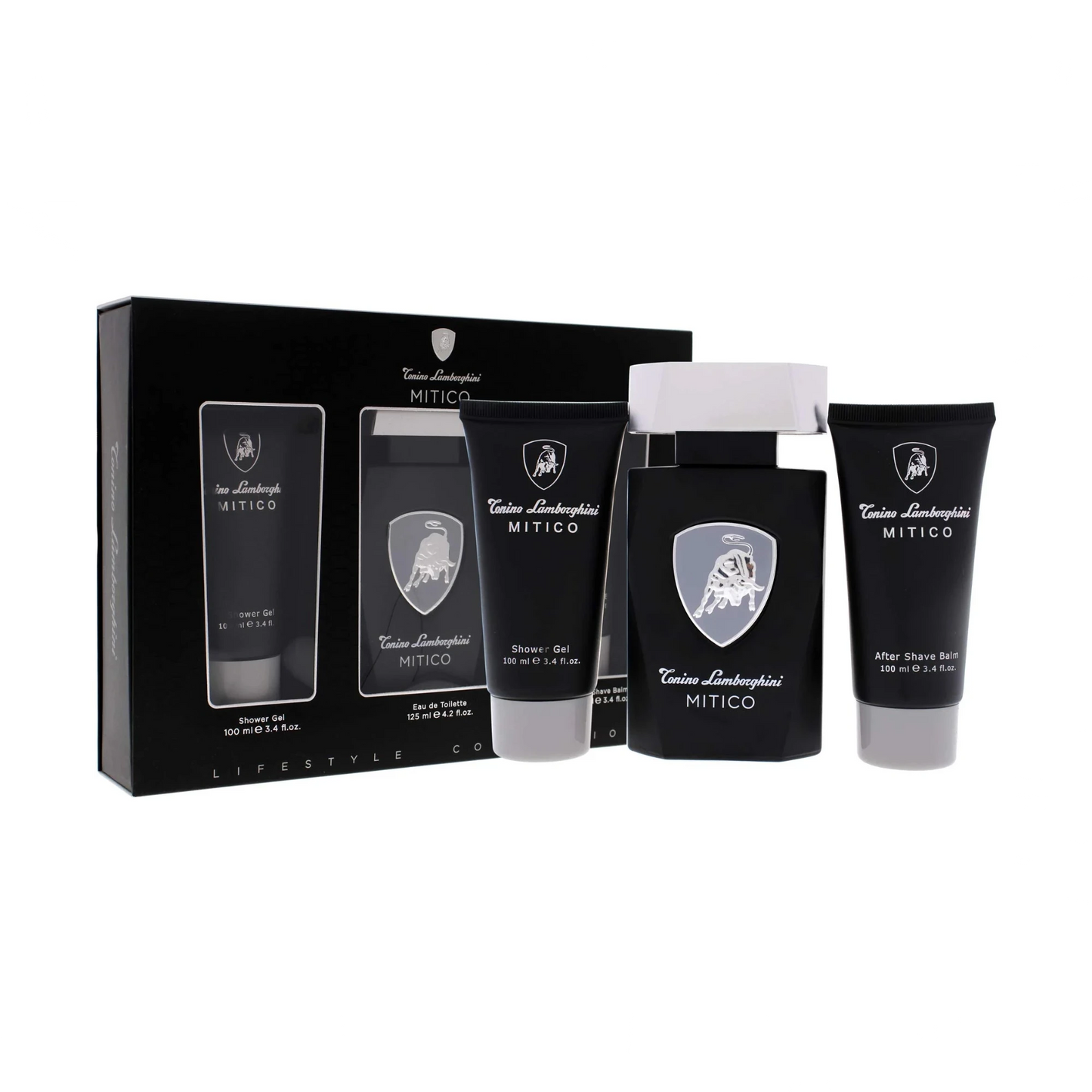 Mitico Gift Set 125ml EDT + 100ml Shower Gel + 100ml Aftershave Balm