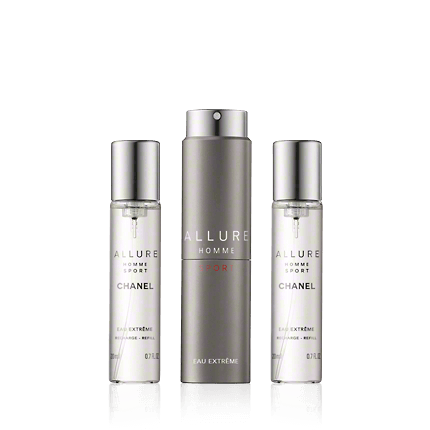 Chanel Allure Homme Sport Eau Extreme Gift Set 20ml EDT Spray + 2 x 20ml EDT Refill