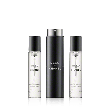 Chanel Bleu de Chanel Gift Set 20ml EDP Refillable Spray + 2 x 20ml Refill