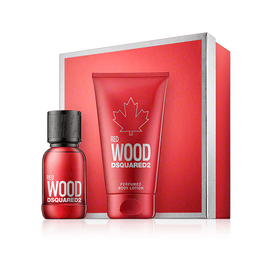 DSquared² Red Wood Gift Set 100ml EDT + 150ml Body Lotion