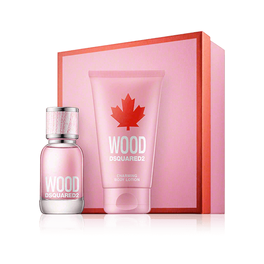 DSquared² Wood For Her Gift Set 100ml EDT + 150ml Body Lotion