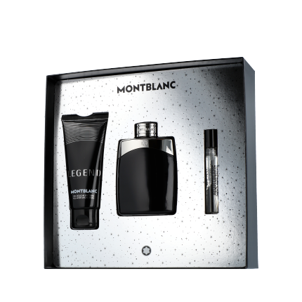 Mont Blanc Legend Gift Set 100ml EDT + 100ml Shower Gel + 7.5ml EDT