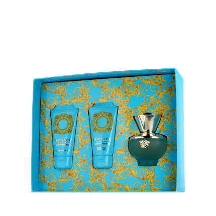 Versace Pour Femme Dylan Turquoise Gift Set 50ml EDT + 50ml Bath & Shower Gel + 50ml Body Lotion