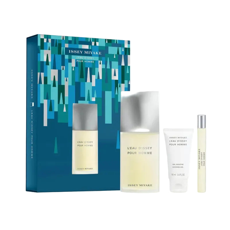 L'Eau d'Issey Pour Homme Gift Set 125ml EDT + 50ml Shower Gel + 10ml EDT