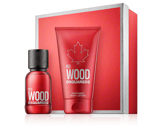 DSquared² Red Wood Gift Set 100ml EDT + 150ml Body Lotion