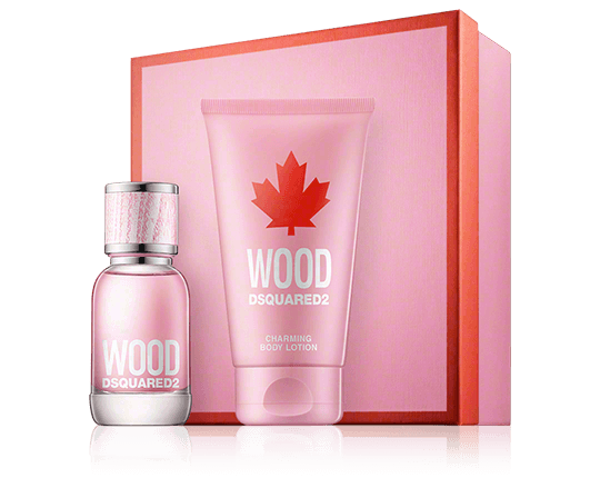 DSquared² Wood For Her Gift Set 100ml EDT + 150ml Body Lotion