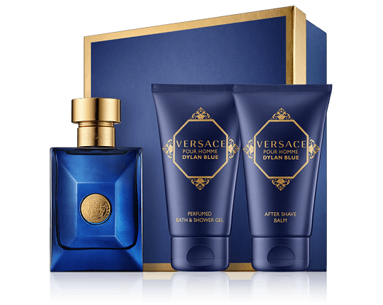 Versace Pour Homme Dylan Blue Gift Set 50ml EDT + 50ml A/Shave Balm + 50ml Shower Gel